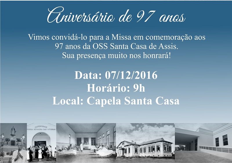 OSS Santa Casa comemora 97 anos com missa de ações de graças