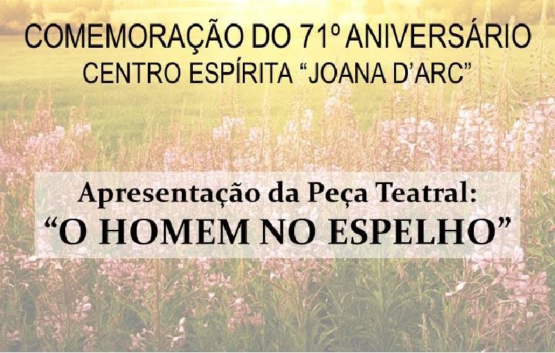 Sábado tem peça teatral O Homem no Espelho