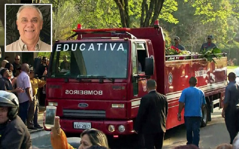 Corpo do jornalista Marcelo Rezende é sepultado em SP