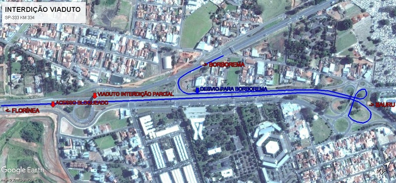 Viaduto da SP-333, em Marília, será parcialmente interditado a partir do dia 2 de outubro