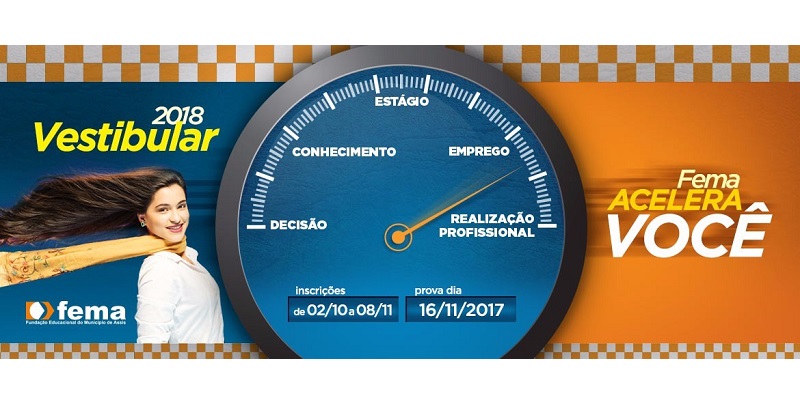 Inscrições para o Vestibular FEMA 2018 terminam nesta quarta