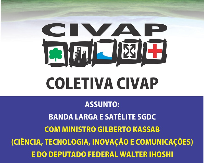 CIVAP recebe ministro Kassab e deputado em assembleia, nesta sexta-feira