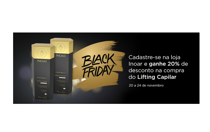 Inoar Cosméticos dará desconto na linha Lifting Capilar na Black Friday