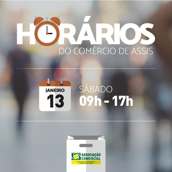 Confira o horário do comércio neste sábado