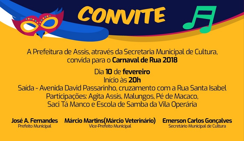 Carnaval de rua de Assis começa na Avenida David Passarinho