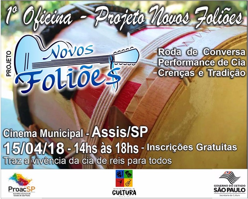 Folia de Reis: Assis terá 1ª Oficina do Projeto Novos Foliões