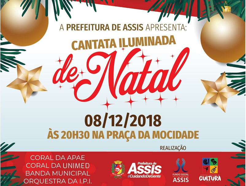 Cantata Iluminada de Natal será no dia 8 de dezembro em Assis