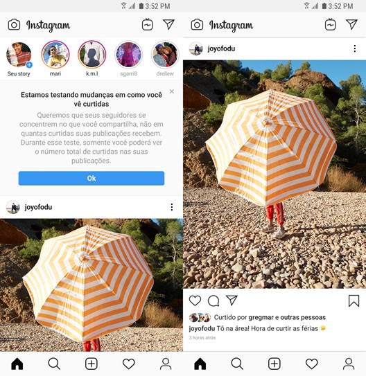 Instagram já testa esconder curtidas de fotos no Brasil