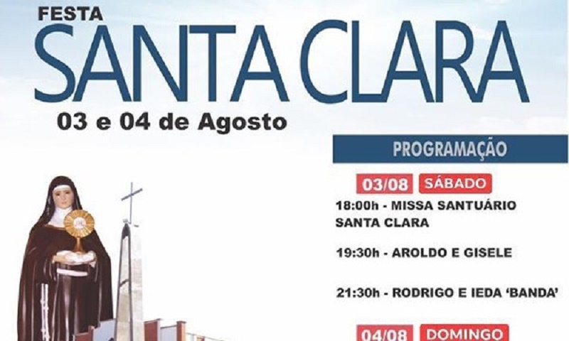 Cândido Mota realiza Festa de Santa Clara no fim de semana