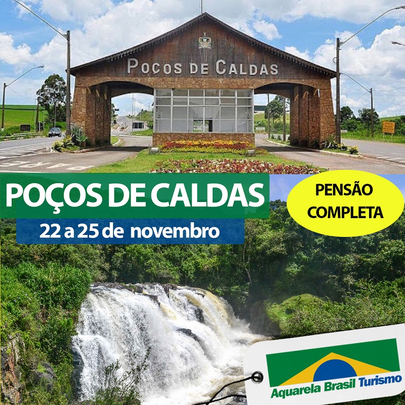 Poços de Caldas (MG) é um dos destinos preferidos de turistas de todas as idades