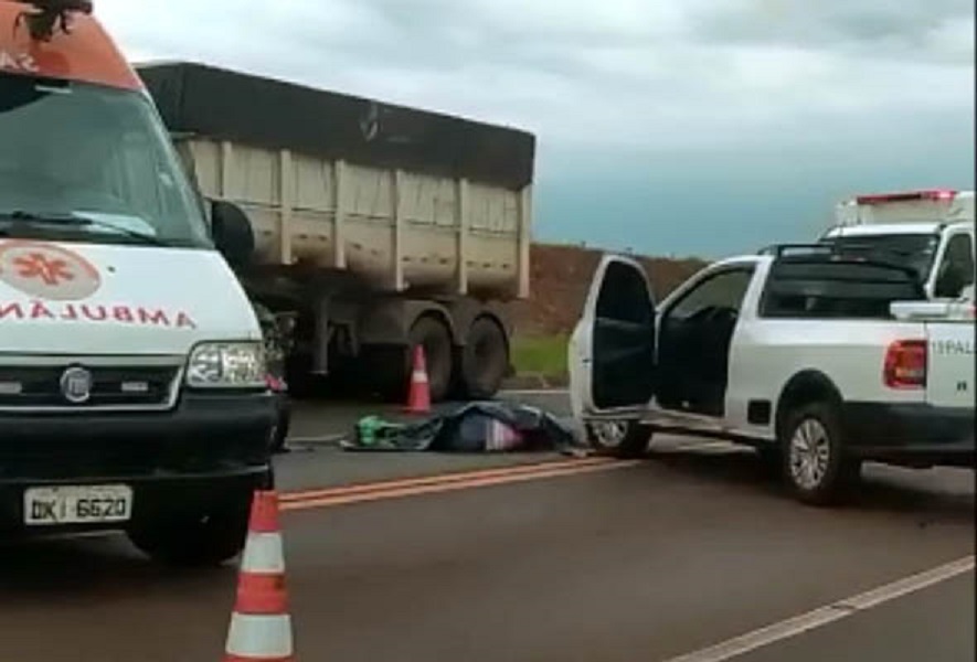 Acidente em Palmital mata motociclista