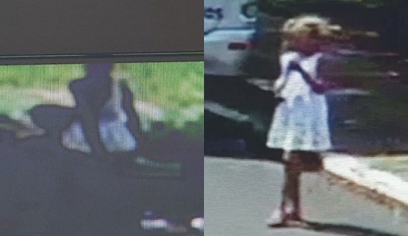 Câmera de segurança mostra menina em praça momentos antes de desaparecer em Chavantes