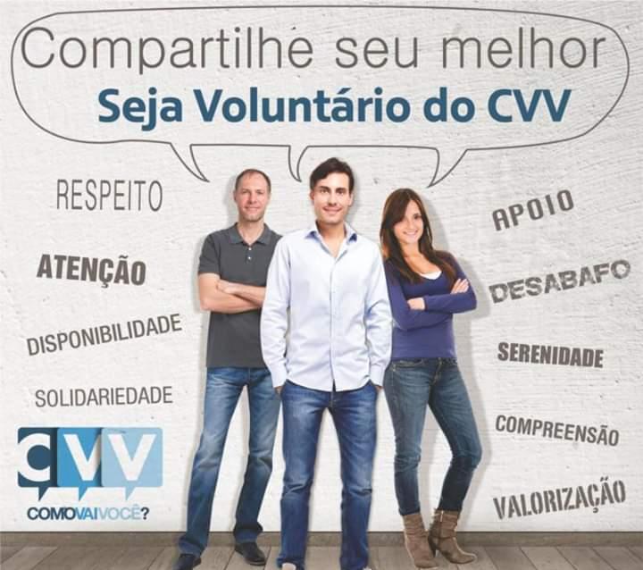CVV Assis terá seu primeiro curso do ano para voluntários