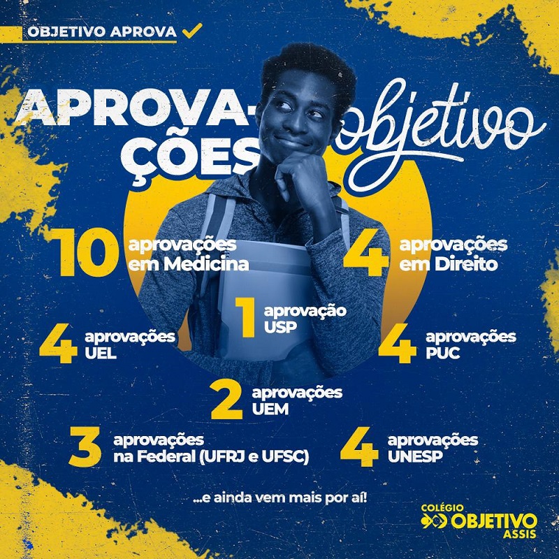 Colégio Objetivo comemora recorde de aprovações pelo segundo ano!