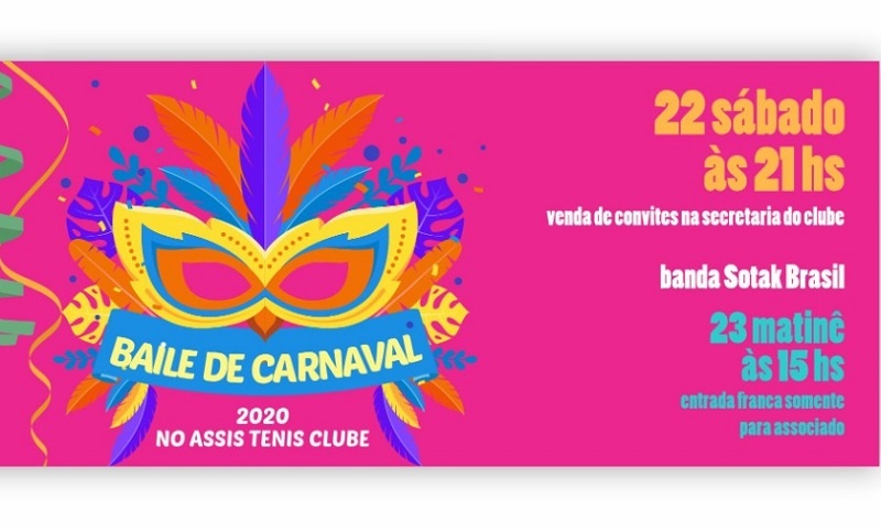 Assis Tênis Clube terá carnaval adulto e infantil