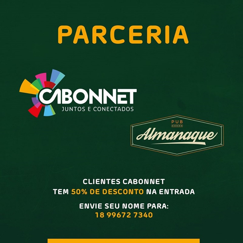 Cabonnet firma parceria com o Almanaque Pub