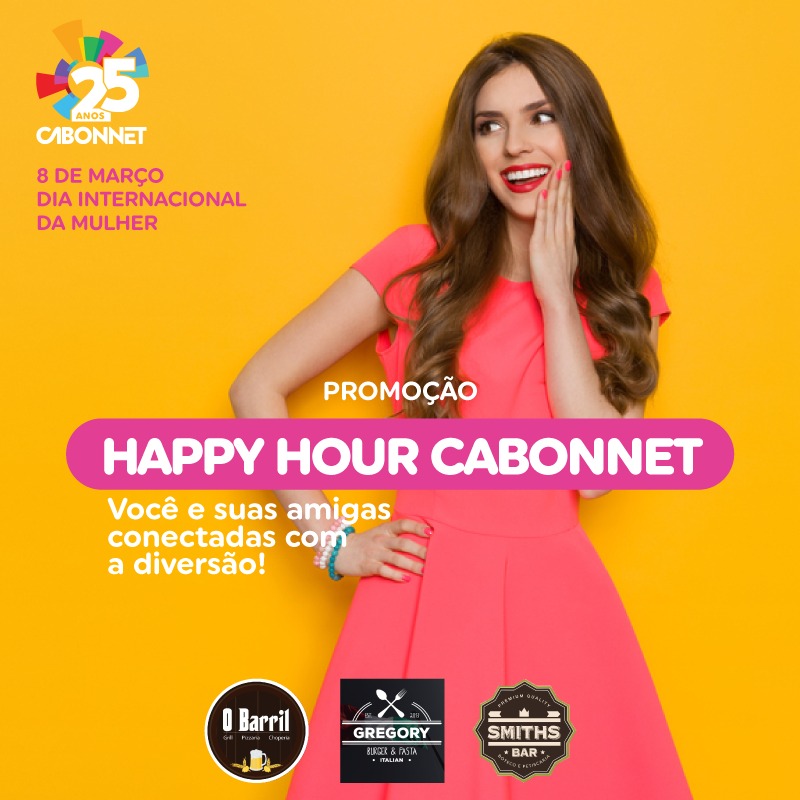 Dia Internacional da Mulher tem sorteio de Happy Hour pela Cabonnet Assis