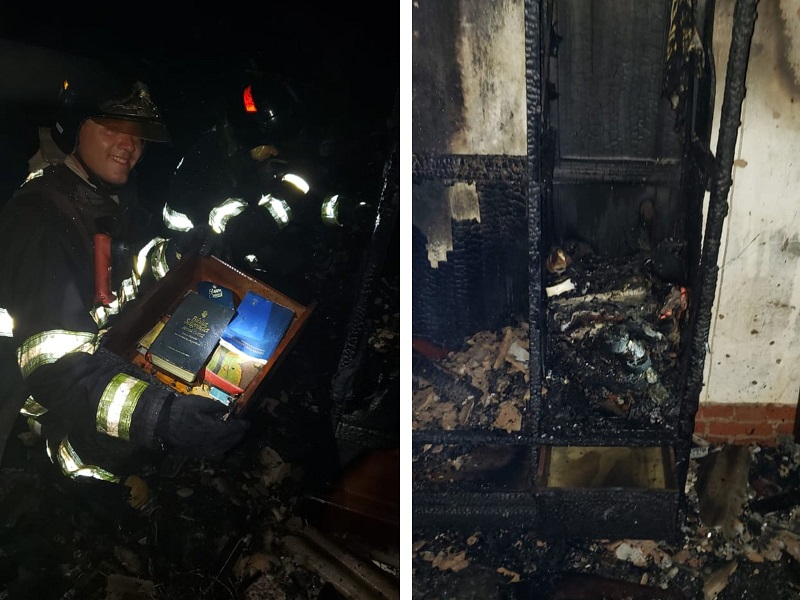 Gaveta com Bíblia fica intacta em incêndio que destruiu casa no Domingo de Ramos em Marília
