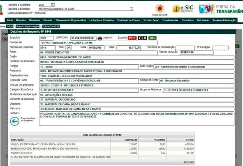 Prefeitura cancela compra que faria a empresa ligada ao secretário de Obras