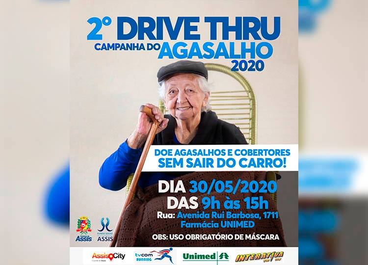 Fundo Social realiza Drive Thru de doação de agasalho nesse sábado, 30