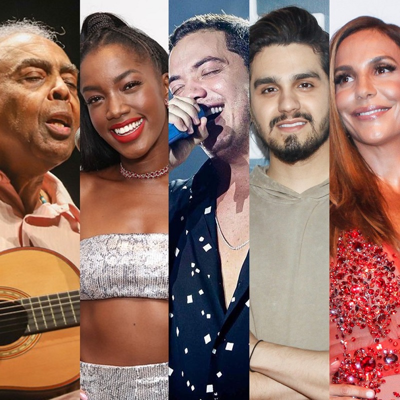 Lives de hoje: Gilberto Gil e Iza, Wesley Safadão e Luan Santana, Ivete Sangalo, Belo e mais