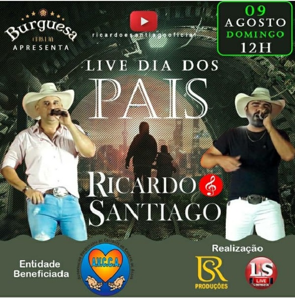 Domingo tem live em prol da Associação Voluntária de Combate ao Câncer de Assis