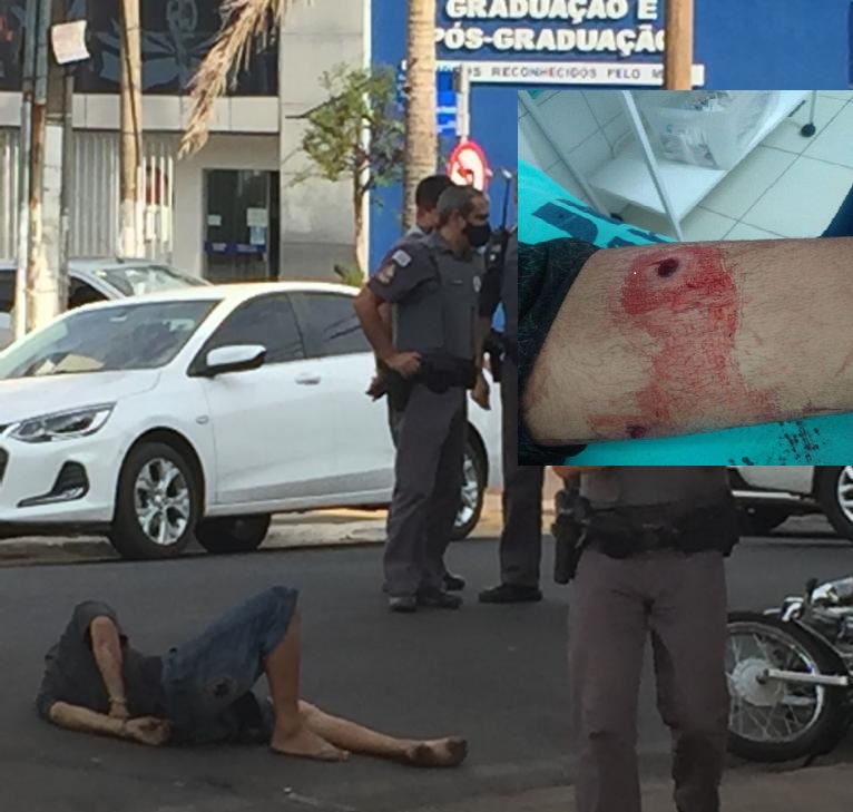 Adolescente é atingido por tiro em abordagem policial na Avenida Rui Barbosa