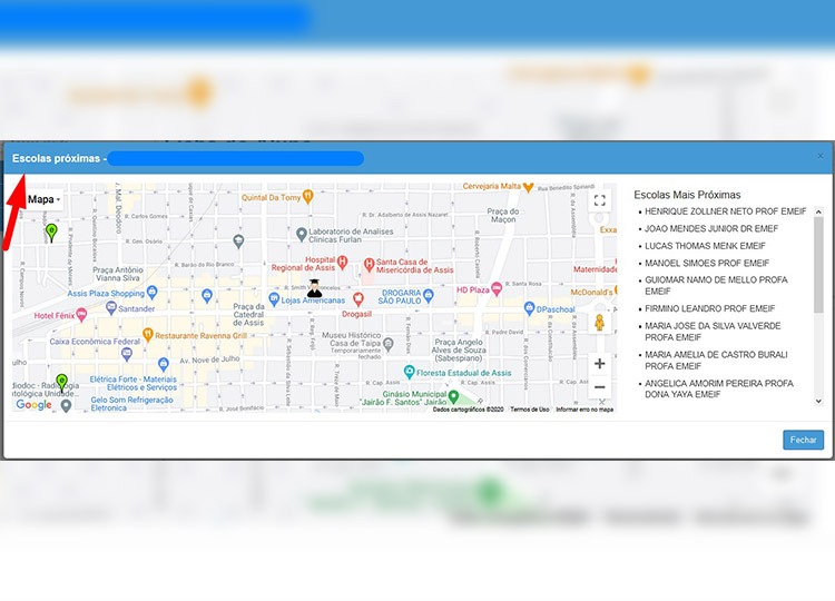 Sistema online de geolocalização direciona alunos concluintes do maternal e pré-escola em Assis