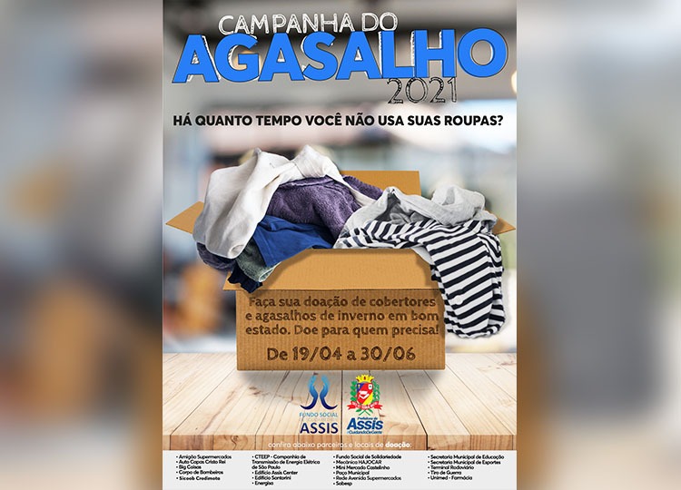 Fundo Social lança Campanha do Agasalho 2021 em Assis