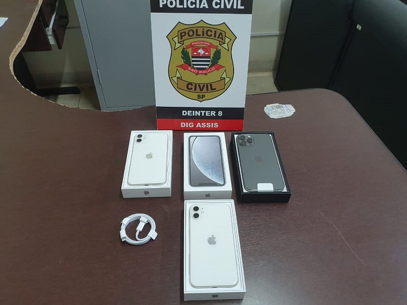 Polícia Civil recupera todos os celulares levados durante roubo à loja IOS em Assis