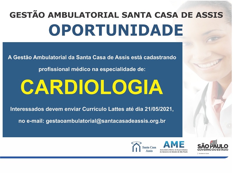 Gestão Santa Casa de Assis cadastra médico Cardiologista