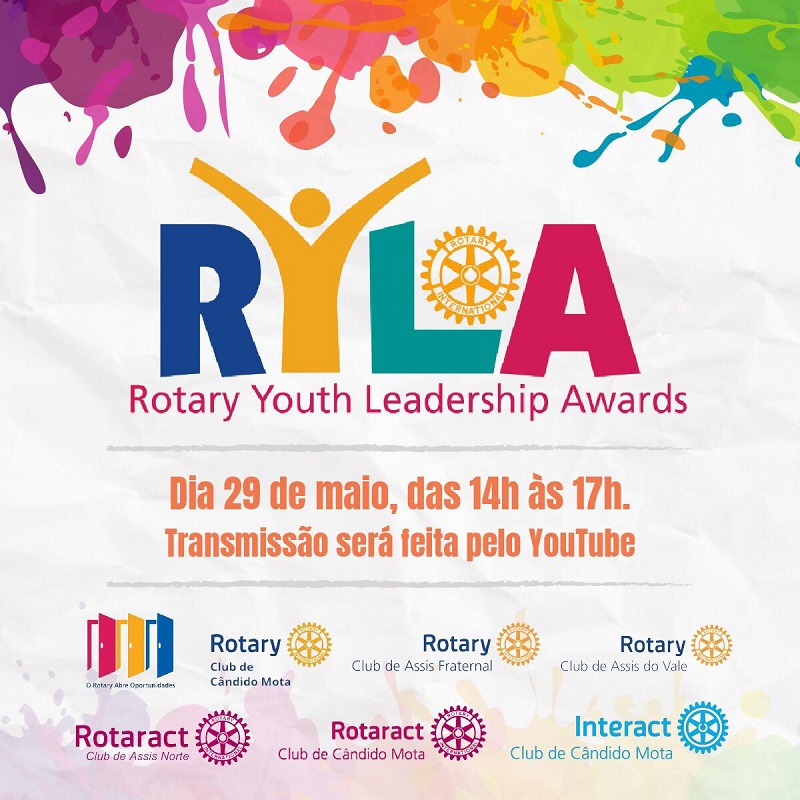 Rotary Clubs promovem evento online para jovens no sábado (29)