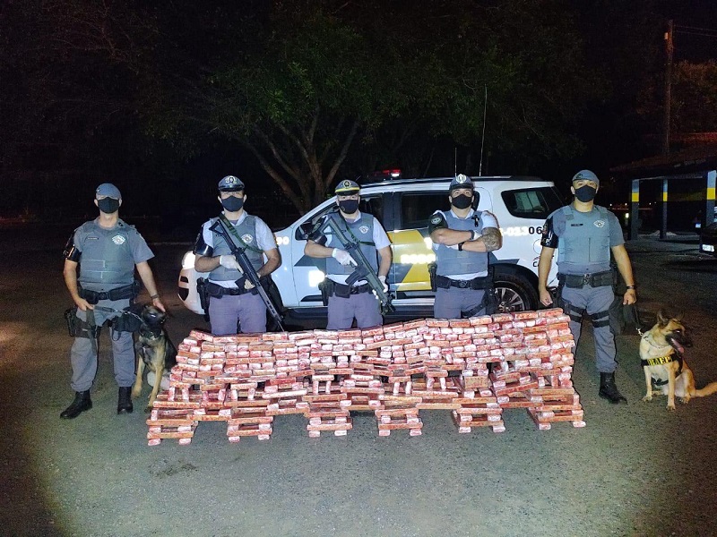 Polícia Rodoviária encontra 173 quilos de maconha em fundo falso de veículo em Paraguaçu