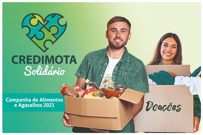 Sicoob Credimota arrecada mais de 2 toneladas em alimentos e agasalhos