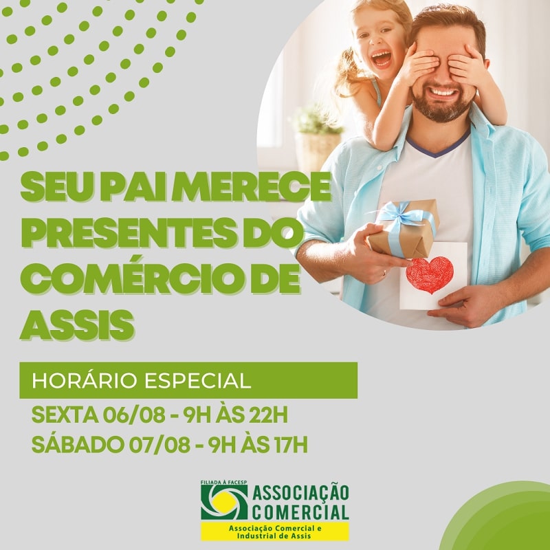 Comércio de Assis atende em horário especial com expectativa positiva para o Dia dos Pais