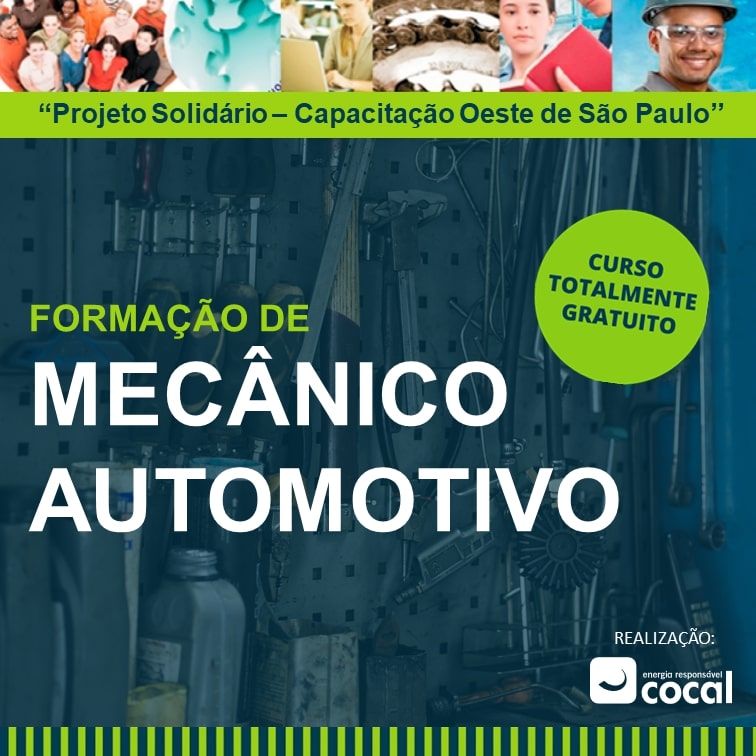 Cocal promove formação gratuita de mecânico automotivo