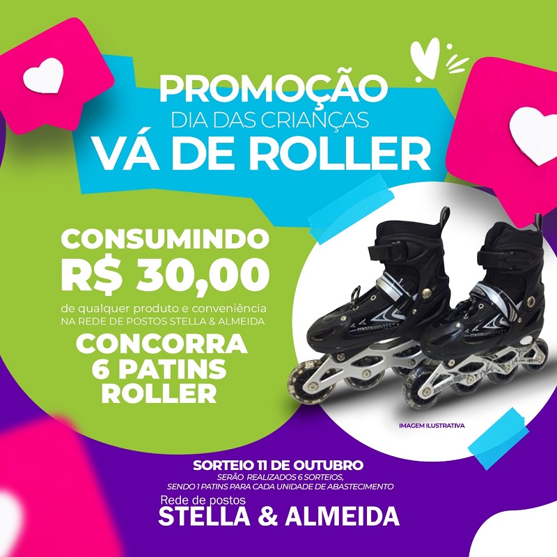 Rede Stella & Almeida lança a promoção 'Vá de Roller'