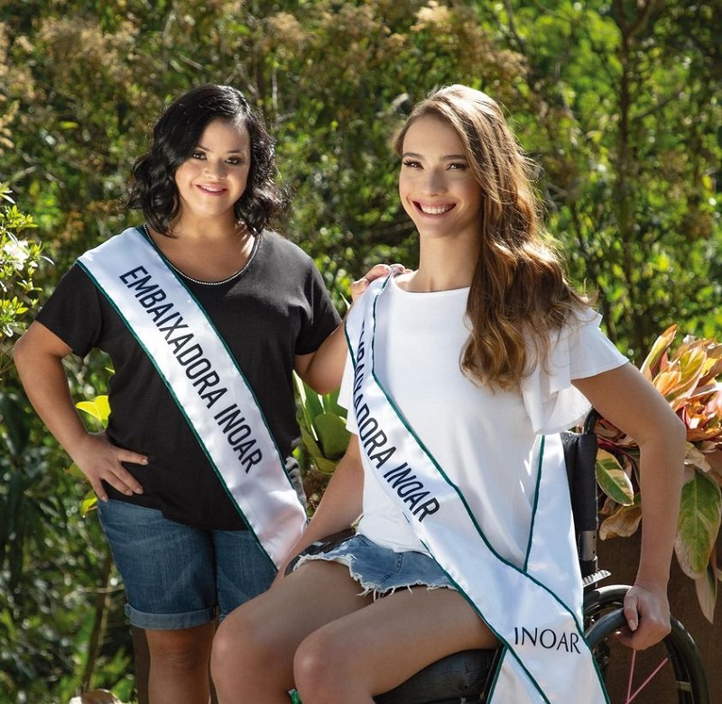 Nadadora paralímpica Maiara Barreto e a dançarina Paloma Fonseca estrelam campanha da Inoar