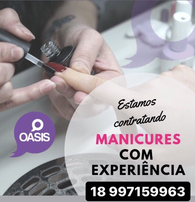 Contrata-se manicure para atuar em Assis