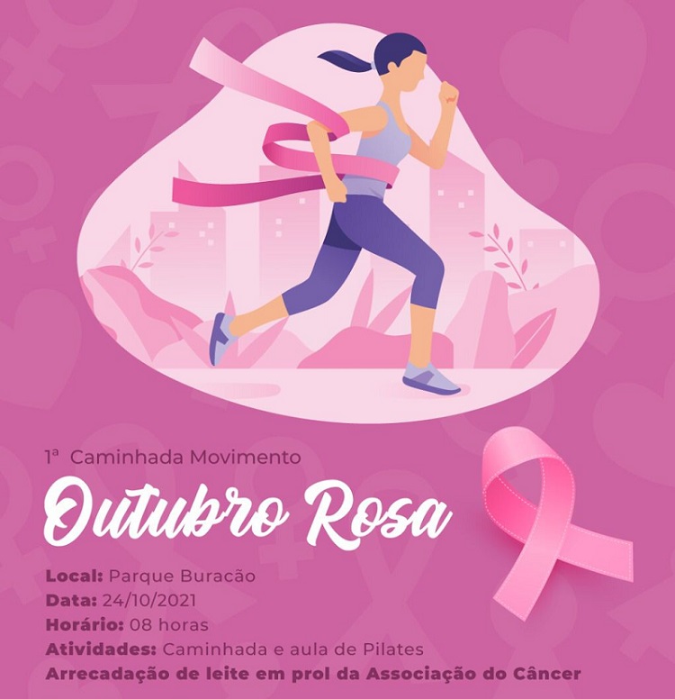 Com parcerias, 1ª Caminhada Movimento Rosa ocorrerá em 24 de outubro