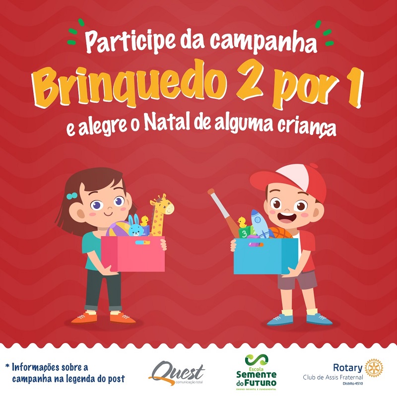 Rotary Club de Assis Fraternal realiza a campanha de doação de brinquedos