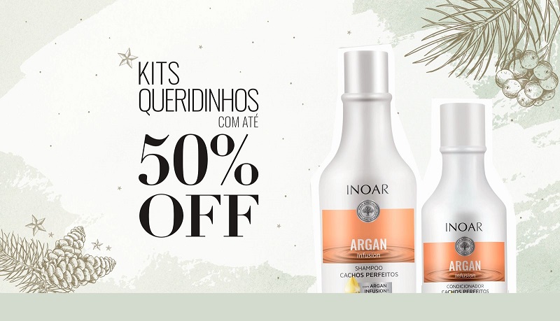 Kits de Natal da Inoar Cosméticos terão até 50% de desconto