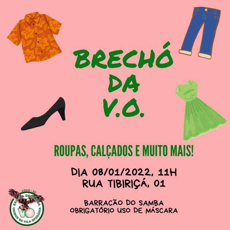 Sábado tem 'Brechó da VO' em Assis