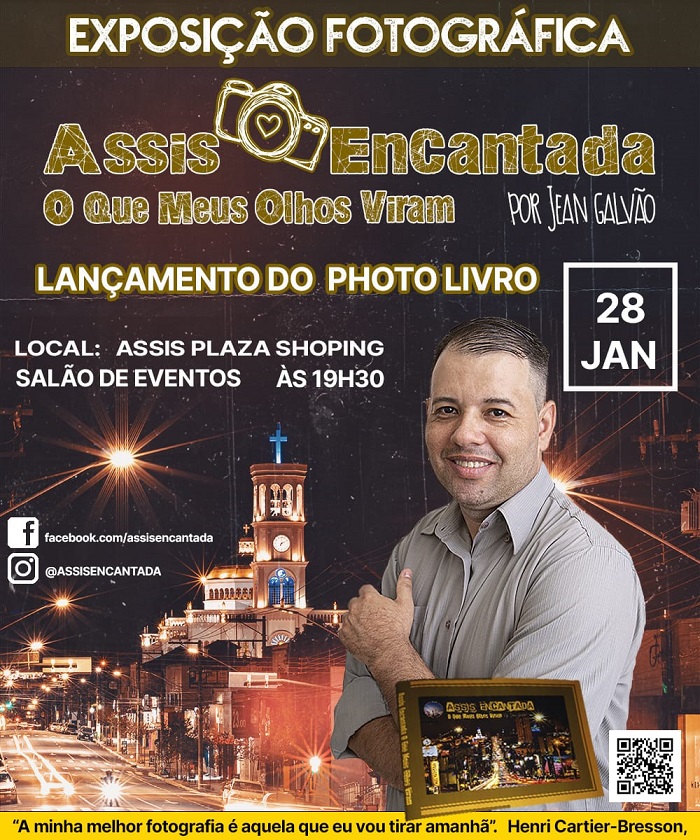 Fotógrafo Jean Galvão apresenta hoje 'Assis Encantada, o que meus olhos viram'