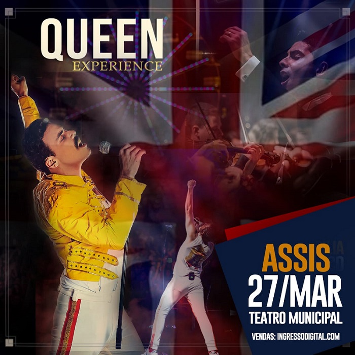 Queen Experience In Concert em Assis neste 27 de março