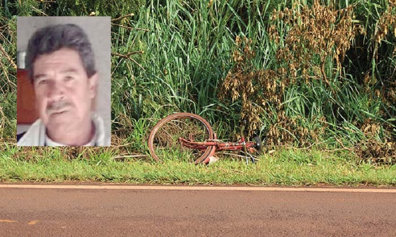 Ciclista morre em acidente em Cândido Mota
