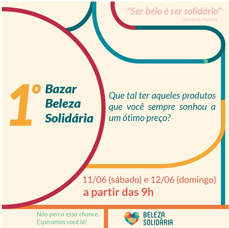 1º Bazar Beleza Solidária será nos dias 11 e 12 em Assis