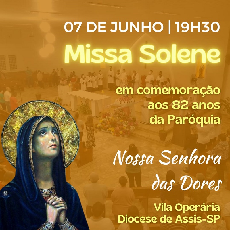 Igreja da Vila Operária celebra missa solene de 82 anos de fundação
