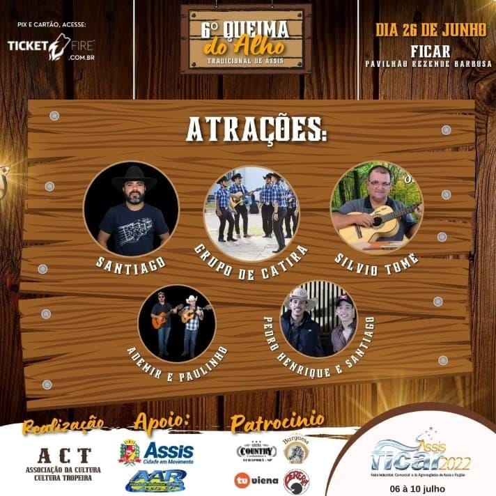 6ª Queima do Alho de Assis terá Festival de Viola