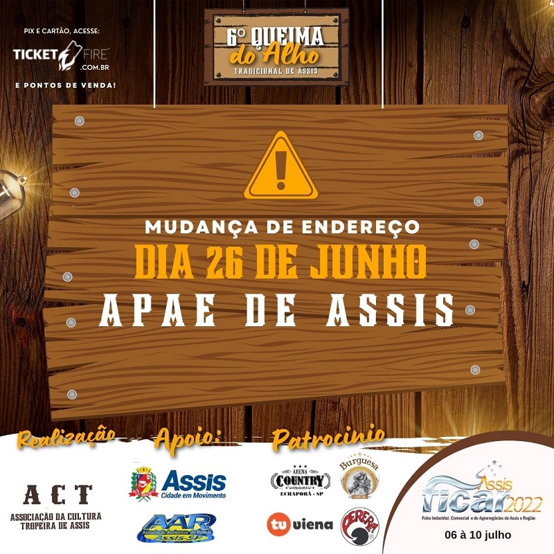 6ª Queima do Alho será na APAE